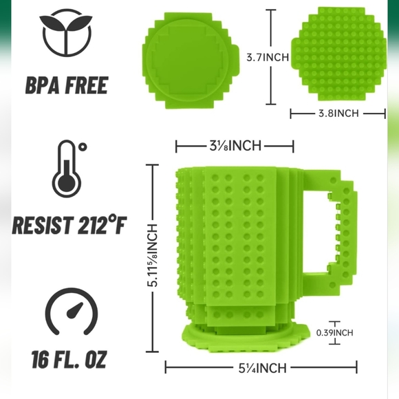 COPY - Brick Coffee Mugs with Lid - Picture 2 of 5